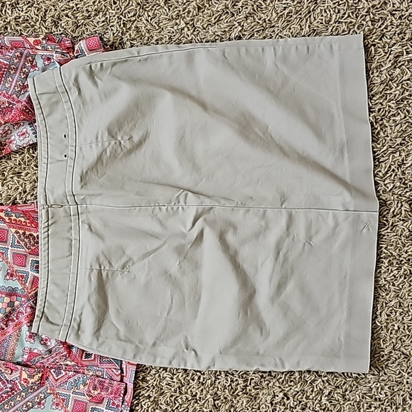 NWOT Banana Republic Penci Skirt Khaki Neutral Sz 6 Stretch - Picture 2 of 5